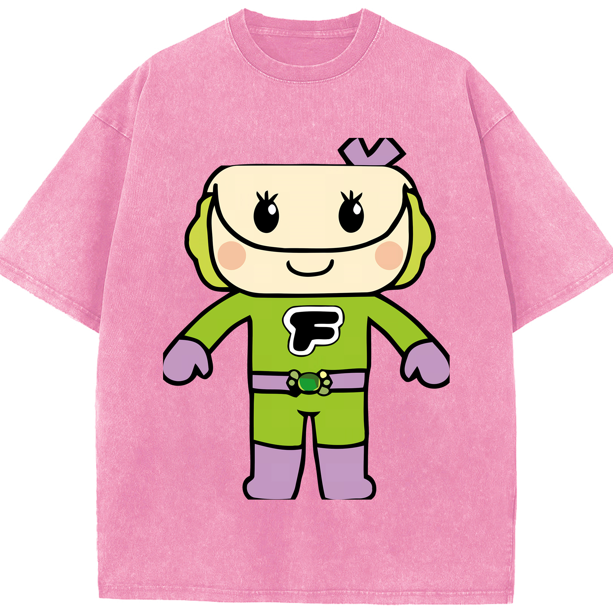 （画像用） アンパンマン Anpanman 綿100% ヴィンテージ風 半袖Tシャツ（フロントプリント）